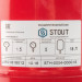 Stout STH-0004 Расширительный бак на отопление 18 литров (цвет красный)