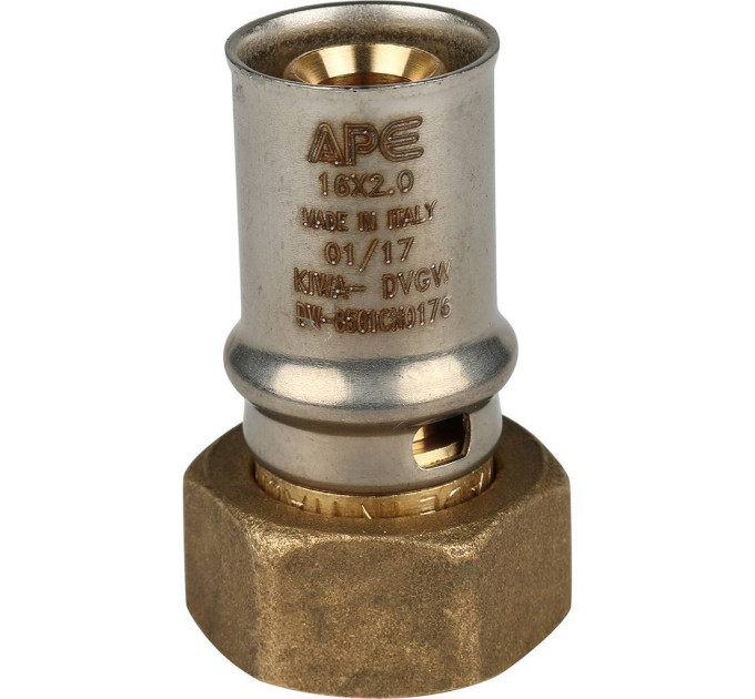 Stout Переходник с накидной гайкой 1/2"х16 для металлопластиковых труб прессовой