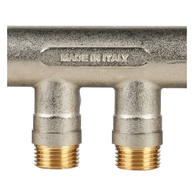 Stout Коллектор с шаровыми кранами 3/4", 4 отвода 1/2" (синие ручки)