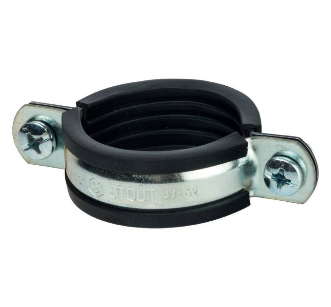 Stout Хомут для труб с гайкой 1 1/2"(47-52)