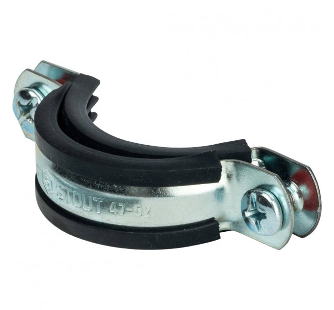Stout Хомут для труб с гайкой 1 1/2"(47-52)