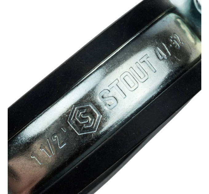 Stout Хомут для труб с гайкой 1 1/2"(47-52)