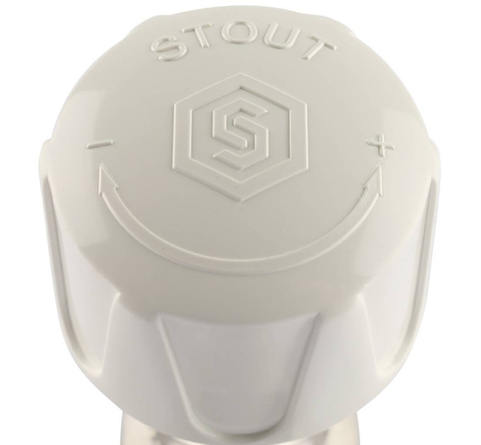 Stout SVR Клапан ручной терморегулирующий, угловой 3/4"