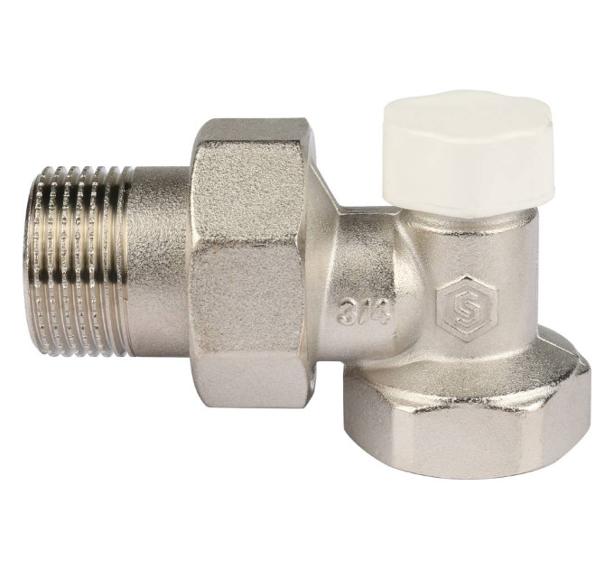 Stout SVL Клапан запорно-балансировочный, угловой 3/4"